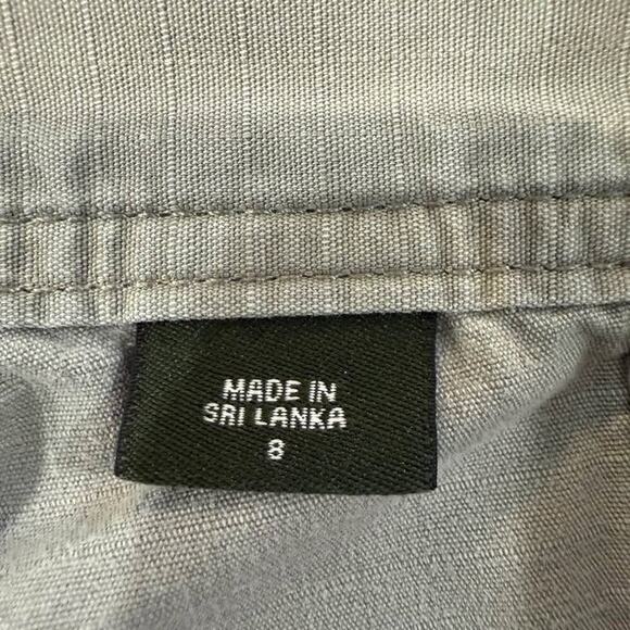 Eddie Bauer Blakely Fit Cropped Cargo Capri Utility Pants Women's 8 Sage Green - Picture 6 of 10